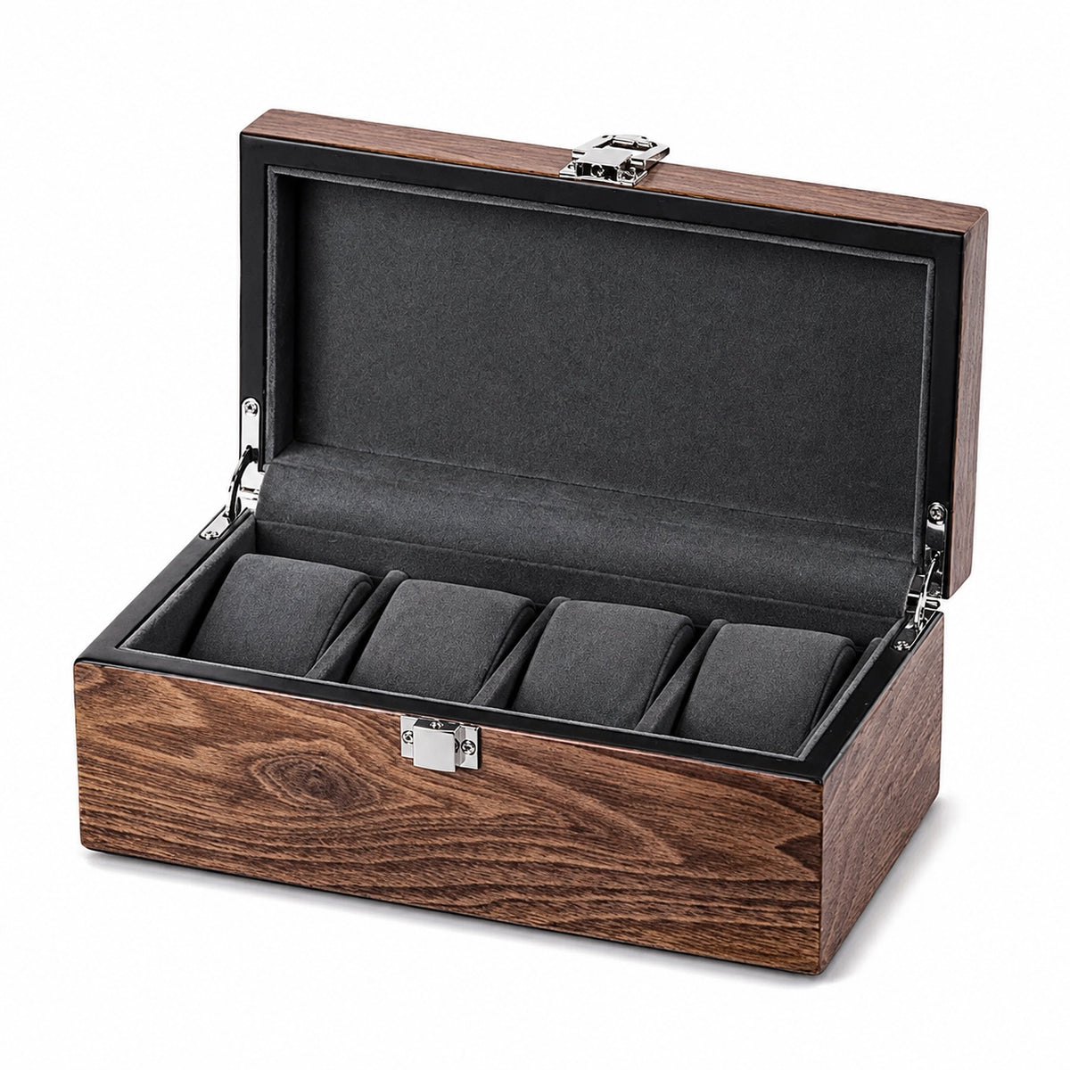 Écrin Pin 4 montres fermé, couvercle plein