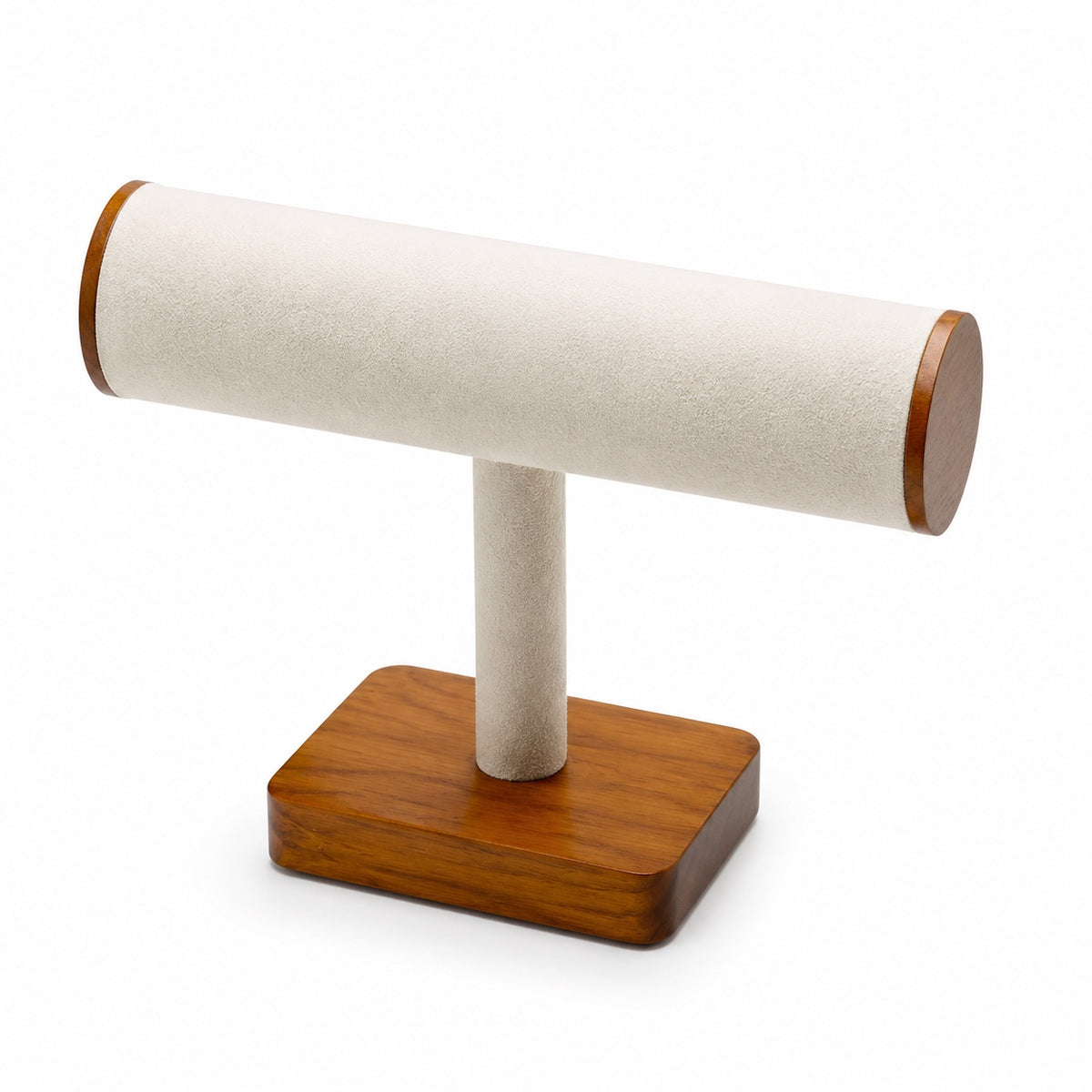 Porte-montres Bambou Crème de face, quatre emplacements